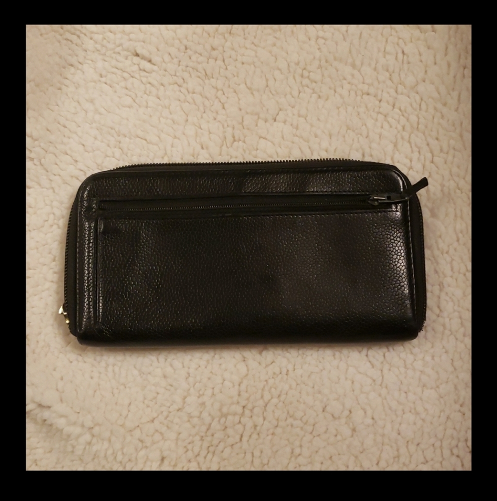 Black Zipper Wallet - Picture 3 of 15